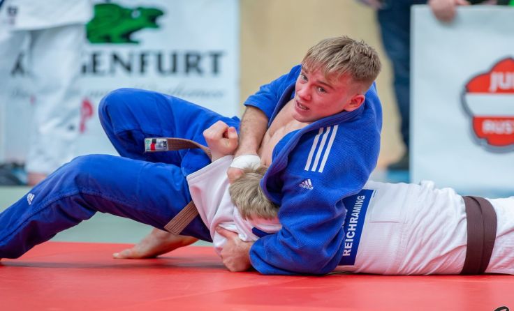 Christoph Scheiblhofer gewann beim U18-Bewerb die Klasse bis 81 kg. Foto: Oliver Sellner/ÖJV