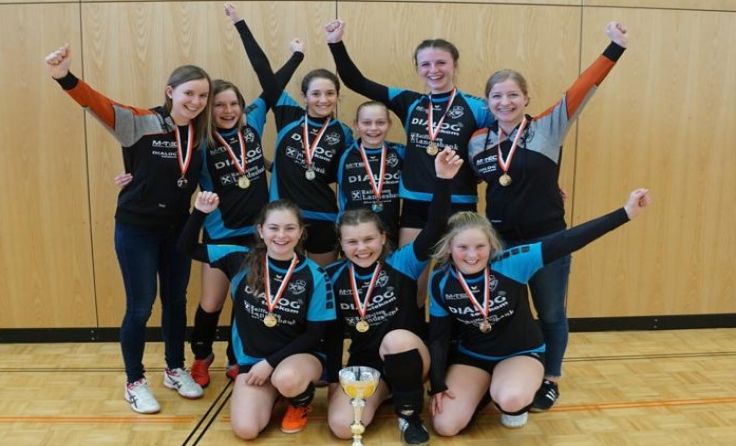 Die U14-Spielerinnen krönten sich wieder zu Landesmeisterinnen. Foto: Union Arnreit