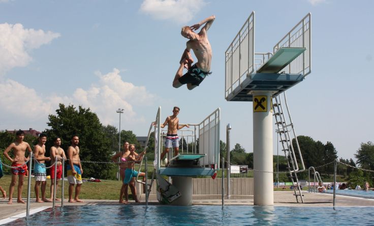 Die witzigsten Sprünge wurden prämiert. Foto: Veranstalter
