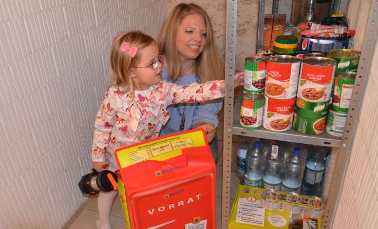 Bevorratung sollte in keinem Haushalt fehlen. Foto: OÖ Zivilschutz