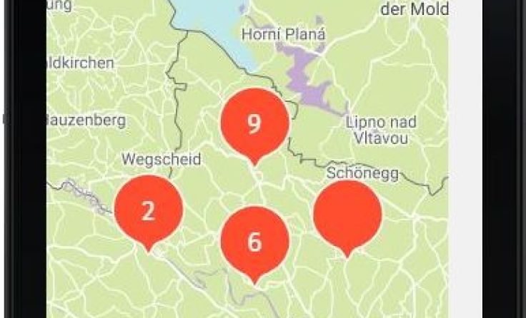 Eine Landkarte zeigt auf einen Blick alle Hilfsangebote der Region. Foto: Voi Lebm