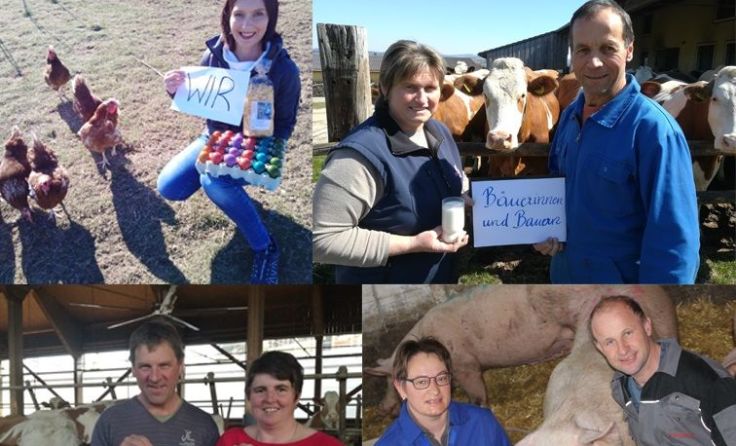 Landwirte machen auf ihre wertvolle Arbeit aufmerksam. Fotos: privat 