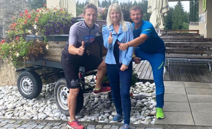 Pröll, Gahleitner, Pechmann (v.l.) motivieren zum Sporteln. Foto: MS St. Martin
