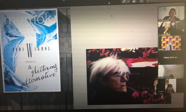 Mittelschüler entdeckten Werke der Pop-Art-Ikone Andy Warhol. Foto: MS St. Martin