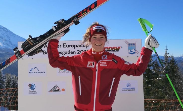 Nach ihrem Sieg am Samstag geht Elisa Mörzinger nochmal in Berchtesgaden an den Start. Foto: ÖSV
