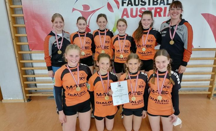 Auch die U14-Mädels krönten sich zu Staatsmeisterinnen. (Foto: Sportunion Arnreit)