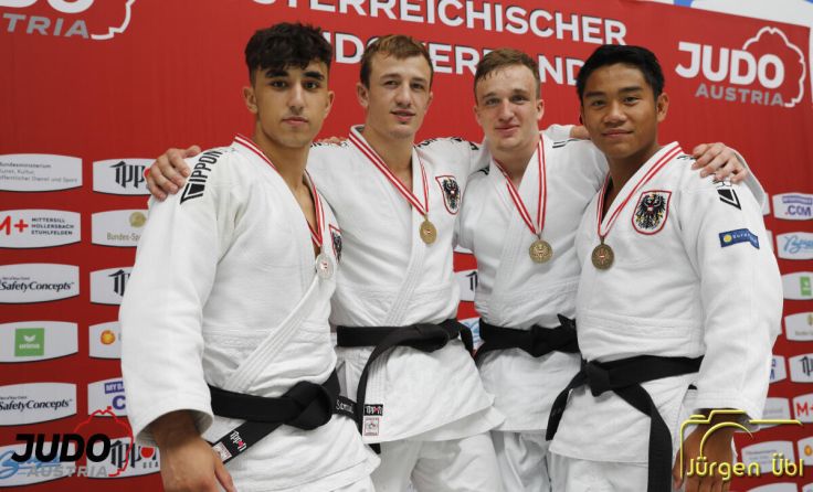v.l.: Samuel Gaßner, Jakob Wiesinger, Benedikt Rechberger, Richard Pröll (Foto: ÖJV/Jürgen Übl)
