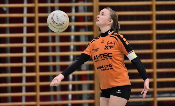 Tanja Gahleitner beim ersten Rückrundenspiel (Foto: Manfred Lindorfer)