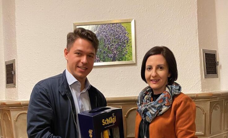 FPÖ-Bezirksobfrau Stefanie Hofmann mit Landesjugendobmann Silvio Hemmelmayr (Foto: FPÖ)
