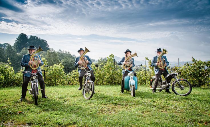 Nicht nur die Tenorhornisten freuen sich auf das Frühlingskonzert. (Foto: MV St. Oswald)