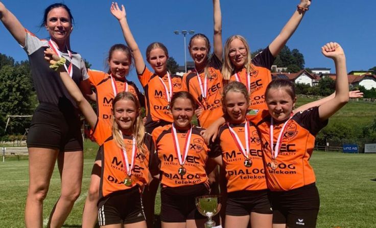 Die U12 Landesmeisterinnen aus Arnreit (Foto: Sportunion Arnreit)