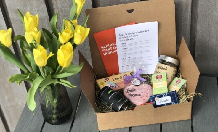 Fünf regionale Köstlichkeiten stecken in der Muttertagsbox. (Foto: SWH)