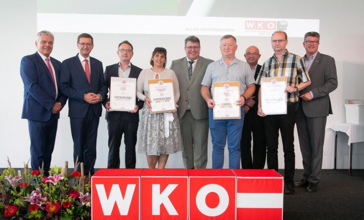 Rohrbacher Berufsjubilare erhielten Dankesurkunden überreicht. (Foto: cityfoto / Roland Pelzl)