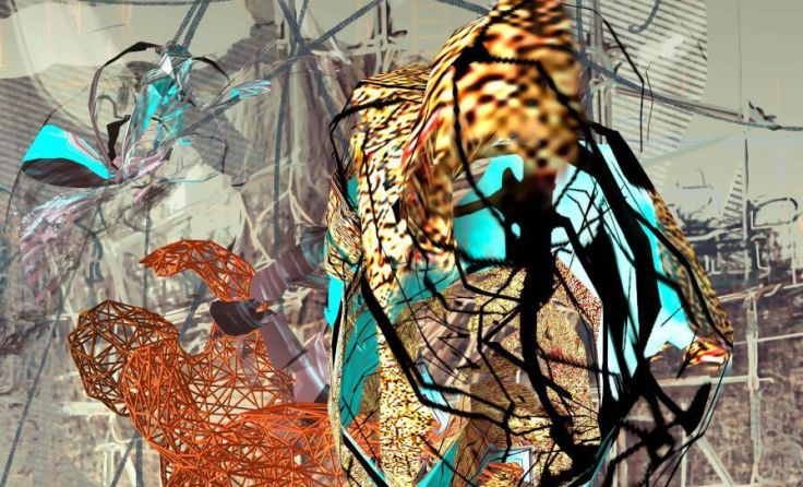 Digitale Kunst mit 3D-Effekt gibt es im Gwölb zu sehen. (Foto: Riebe)