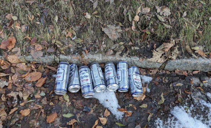 Bierdosen haben in der Natur nichts verloren. (Foto: privat)