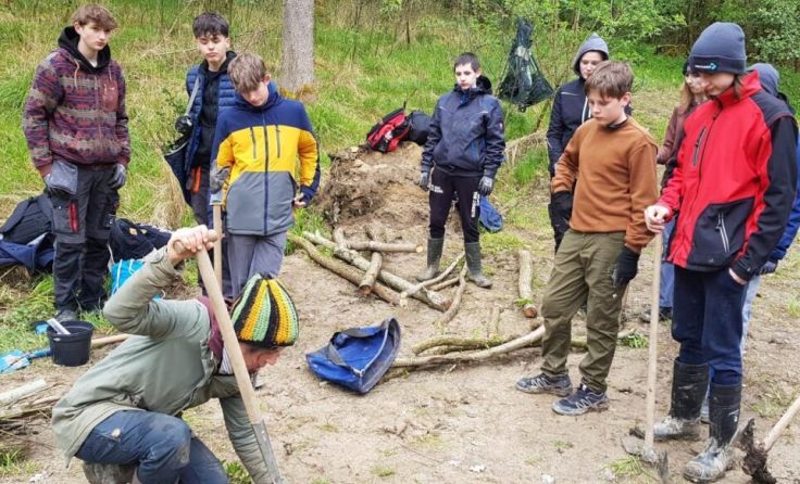 Am Ufer der Großen Mühl wurden heimische Bäume gepflanzt. (Foto: PTS Neufelden)