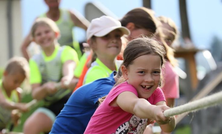 Beim Seilziehen wurden die Kräfte gemessen. (Foto: WSG/Stephan Schönberger)