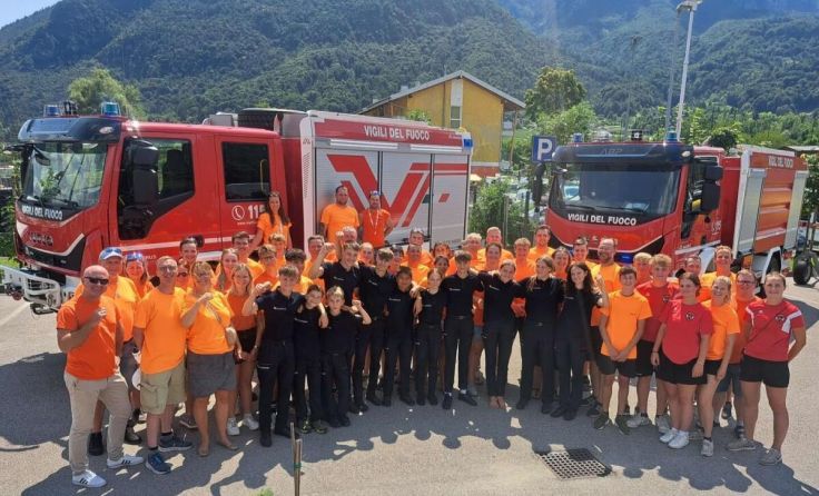 Die Jungfeuerwehrer aus Bad Mühllacken mit ihren Begleitern in Italien (Foto: FF Bad Mühllacken)