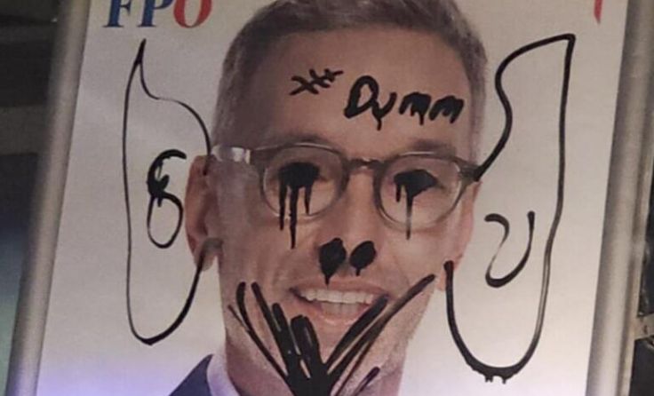 Wahlplakate der FPÖ wurden im Bezirk Rohrbach beschmiert und heruntergerissen. (Foto: FPÖ)
