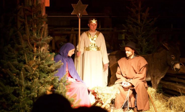Am Loidholdhof gibt es wieder das Weihnachtsspiel im Stall. (Foto: Loidholdhof)