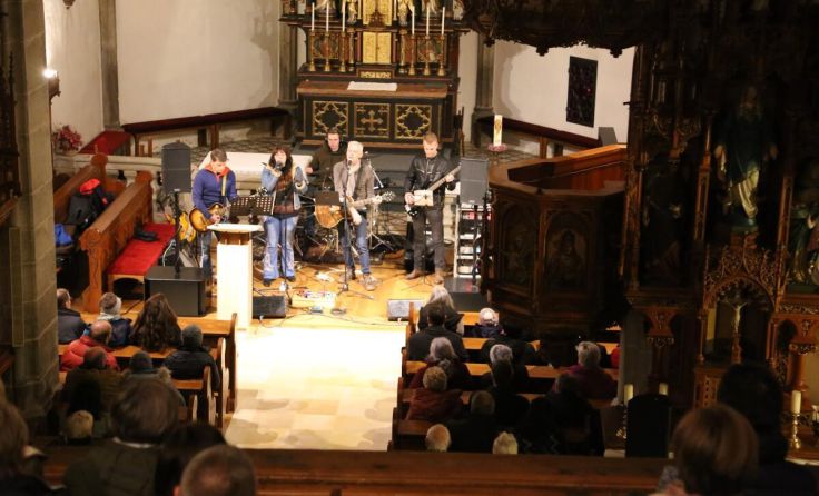 Die Band Rocking Christmas Corp. gab ein gelungenes Debütkonzert. (Foto: privat)