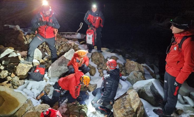 Bergretter im Übungseinsatz (Foto: Bergrettung Böhmerwald)