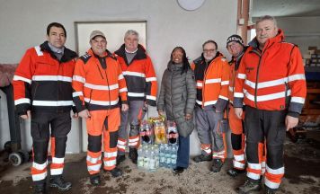 Eine Jause für die unverzichtbaren Helden des Winters