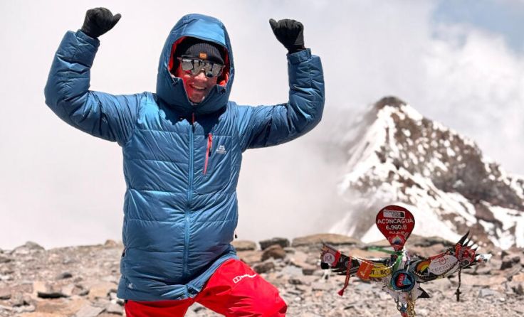 Gipfelsieg für Helmut Steigersdorfer (Foto: MedUni Wien / Lunge Aktiv - Pablo Betancourt)