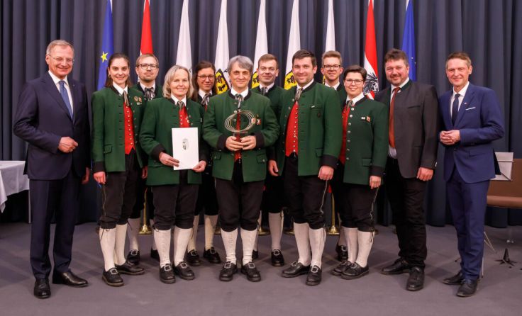 Hermes-Preis für den Musikverein Vorderweißenbach (Foto: Land OÖ / Hermann Wakolbinger)