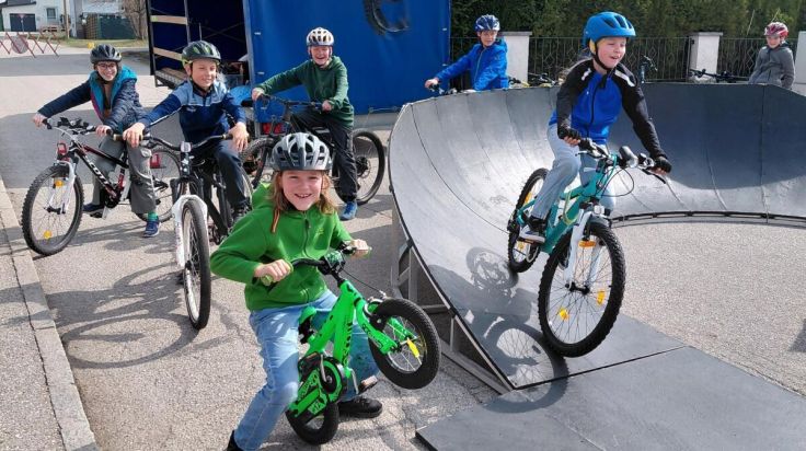Hauptpreis bei der Mobilitätswoche brachte Lembacher Mittelschüler auf den Pumptrack