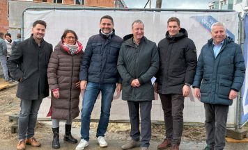 Dachgleiche bei neuem Wohnhaus in der Rohrbacher Fadingerstraße erreicht