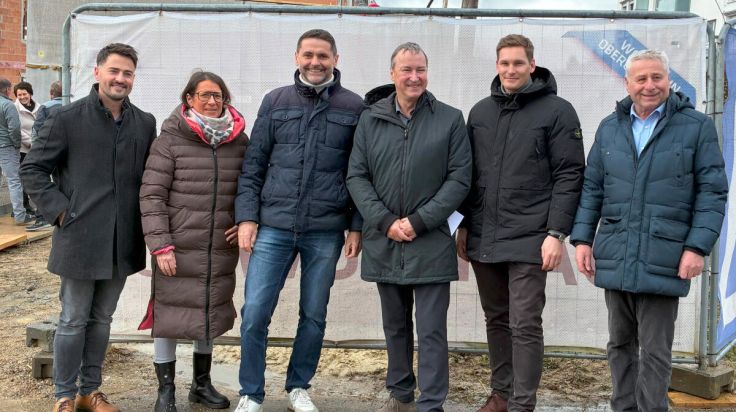 Dachgleiche bei neuem Wohnhaus in der Rohrbacher Fadingerstraße erreicht