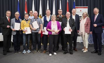 Fleißige Blutspender aus dem Bezirk Rohrbach wurden mit Gold und Silber geehrt