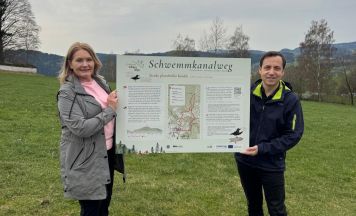 Neuer Schwemmkanalweg bei St. Oswald macht Geschichte erlebbar