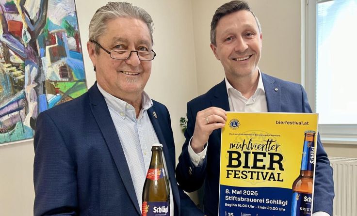 Lionspräsident Wolfgang Tenschert und sein Vize Harald Haselmayr (v.l.) laden ein. (Foto: Lions)
