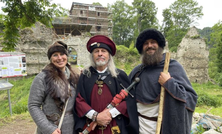 Auf der Ruine Falkenstein wird wieder ein Burgfest gefeiert. (Foto: Hauser)