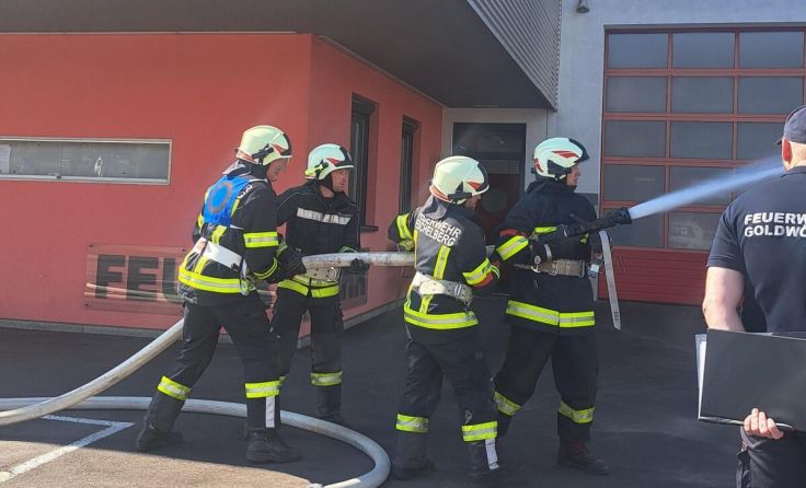 Die FF Eschelberg im Prüfungseinsatz (Foto: FF Eschelberg)