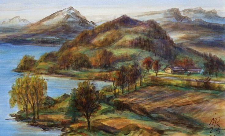 Malereien und Zeichnungen von Robert Mihlan gibt es heuer im Steinhaus zu sehen. (Foto: Mihlan)