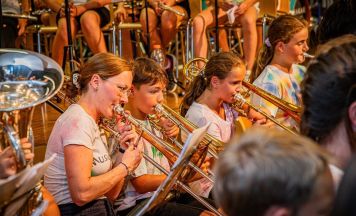 Teilnehmerrekord beim Sommercamp der Blasmusiker