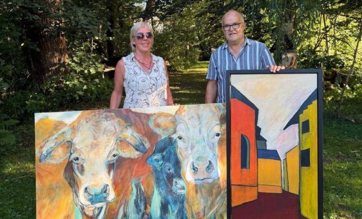 Sonja Girlinger und Josef Eibl stellen im Kunsthaus Lembach aus. (Foto: Kunsthaus Lembach)