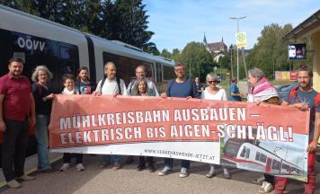 Initiative Verkehrswende fordert Elektrifizierung der Mühlkreisbahn bis Aigen-Schlägl