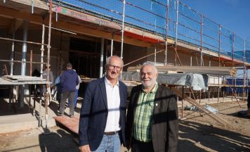 Gleichenfeier für den gemeinsamen Kindergarten von Altenfelden und Neufelden