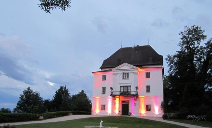 Das Schloss Wolfsegg bietet das tolle Ambiente beim Fest der Marktmusik.