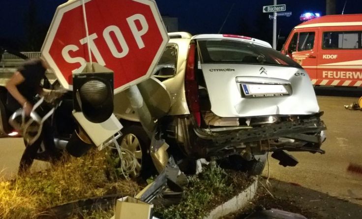 Zum Glück nur Blechschaden. Foto: FF Puchheim