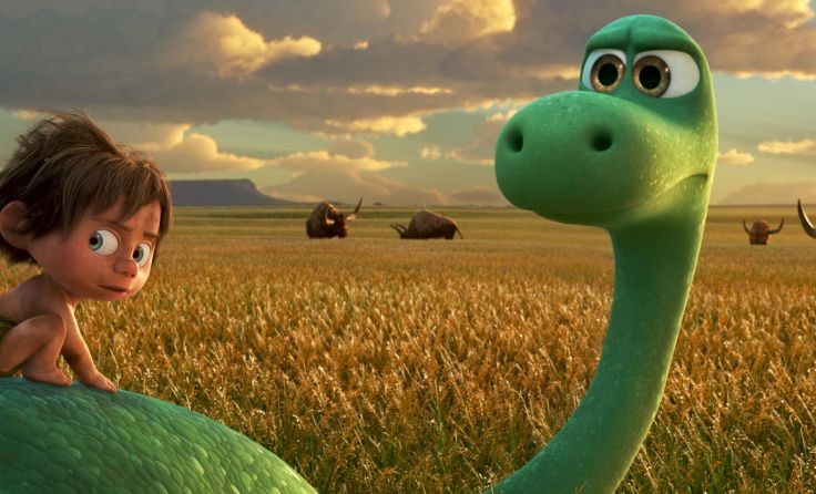 Ein Film für die ganze Familie: Arlo und Spot. Foto: 2015 Disney Pixar
