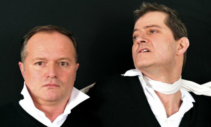 Rudolf Ehrenreich und Clemens Haipl kommen in den Posthof Linz. 