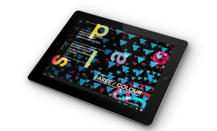 Am Tablet lässt sich "splace" am Besten erleben. Foto: Kunstuniversität Linz