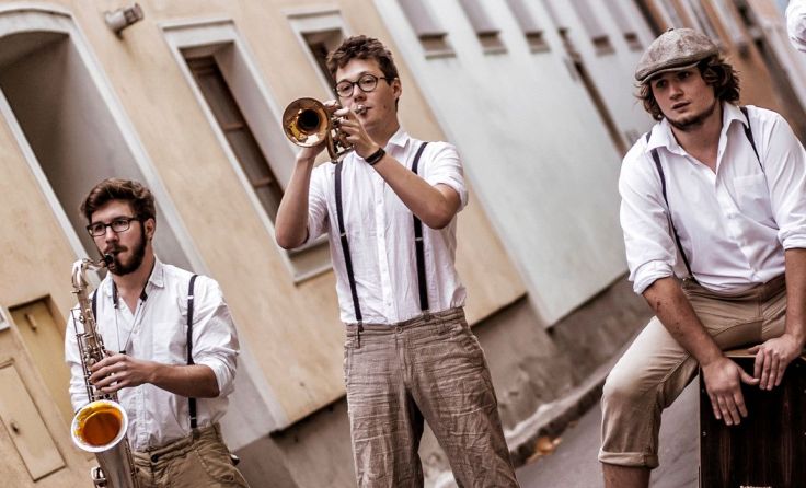 Die Jungs von Blechsalat sind beim Sommerfest mit dabei. Foto: Gáspár Vass