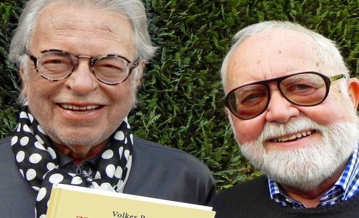 Autor Volker Raus mit „Zimmer“-Galerist Richard Eder Foto: SYRA