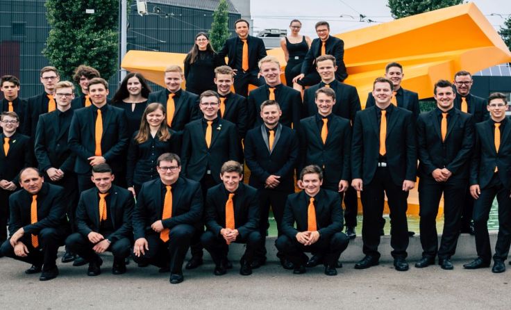 Die Jugendbrassband Oberösterreich in Zürich.